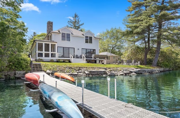 Cape Cod Winter Vacation Rental with Fireplace and Ocean View